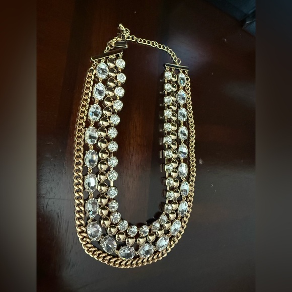 INC International Concepts Gold layered Statement Necklace NWOT - Picture 3 of 12